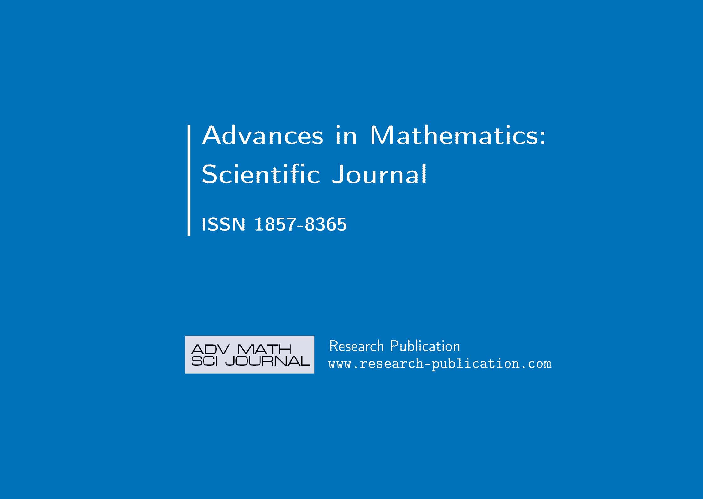 Advances In mathematics Scientific Journal
